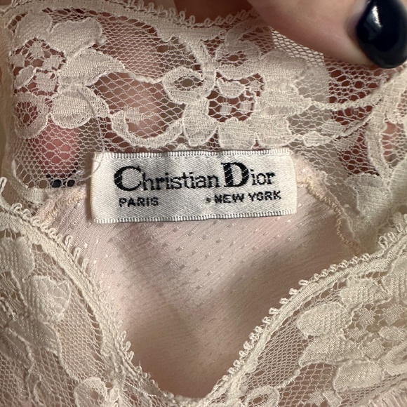 Vintage Christian Dior Lace Camisole - Picture 2 of 3